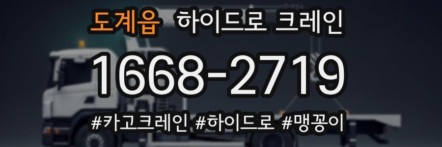 도계읍 하이드로 크레인