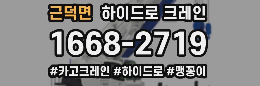 근덕면 하이드로 크레인