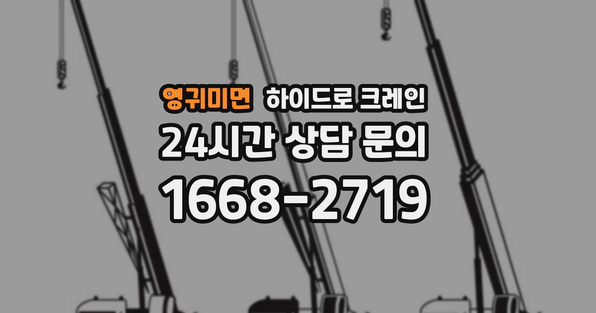 영귀미면 하이드로 크레인