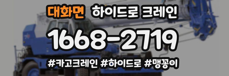 대화면 하이드로 크레인
