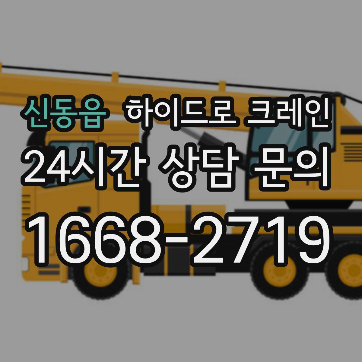 신동읍 하이드로 크레인