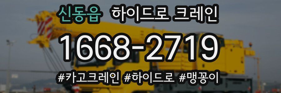 신동읍 하이드로 크레인