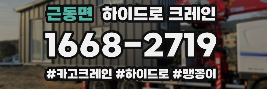 근동면 하이드로 크레인