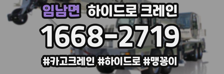 임남면 하이드로 크레인