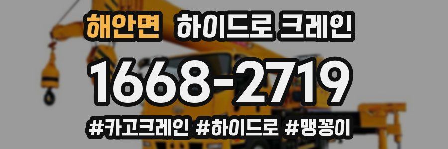 해안면 하이드로 크레인