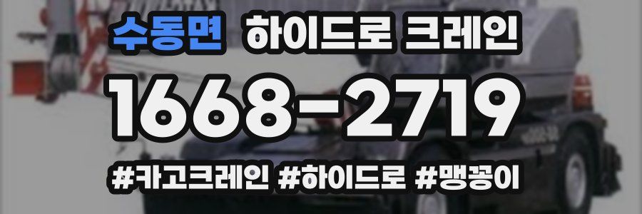 수동면 하이드로 크레인