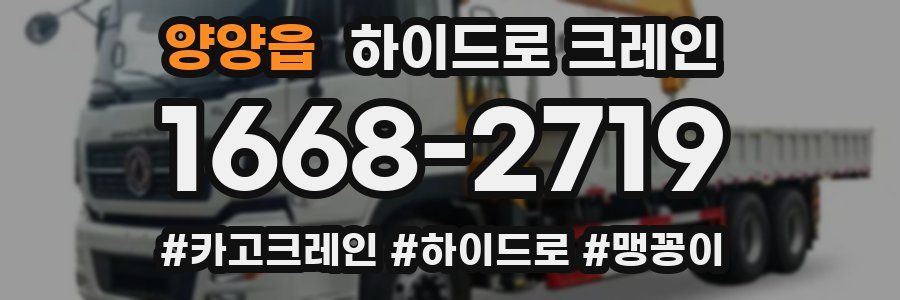 양양읍 하이드로 크레인