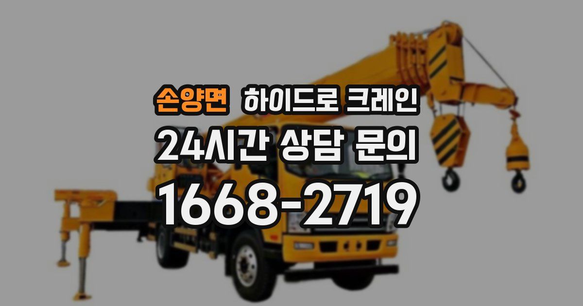 손양면 하이드로 크레인