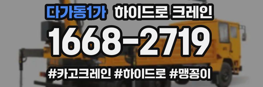 다가동1가 하이드로 크레인