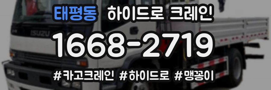 태평동 하이드로 크레인