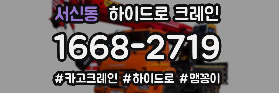 서신동 하이드로 크레인