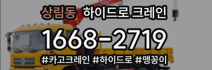 상림동 하이드로 크레인