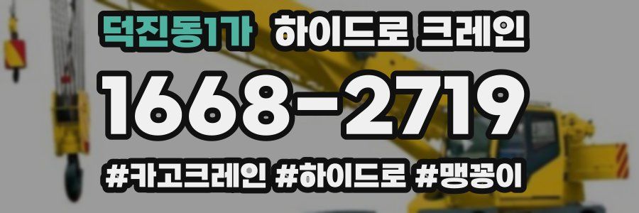 덕진동1가 하이드로 크레인