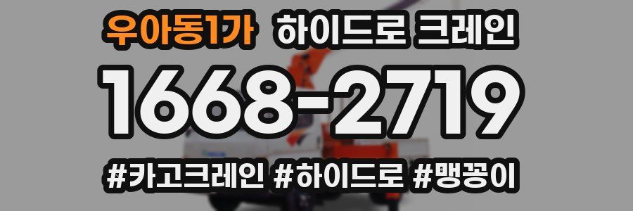 우아동1가 하이드로 크레인
