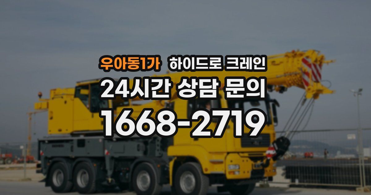 우아동1가 하이드로 크레인