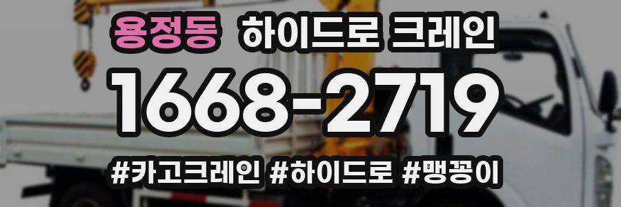 용정동 하이드로 크레인