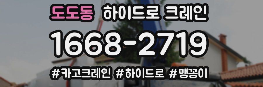 도도동 하이드로 크레인