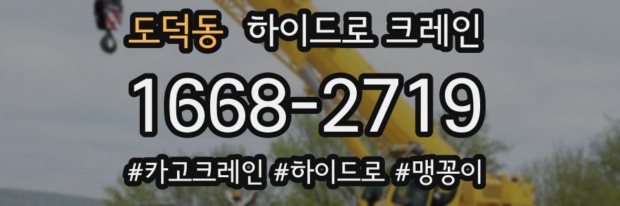도덕동 하이드로 크레인