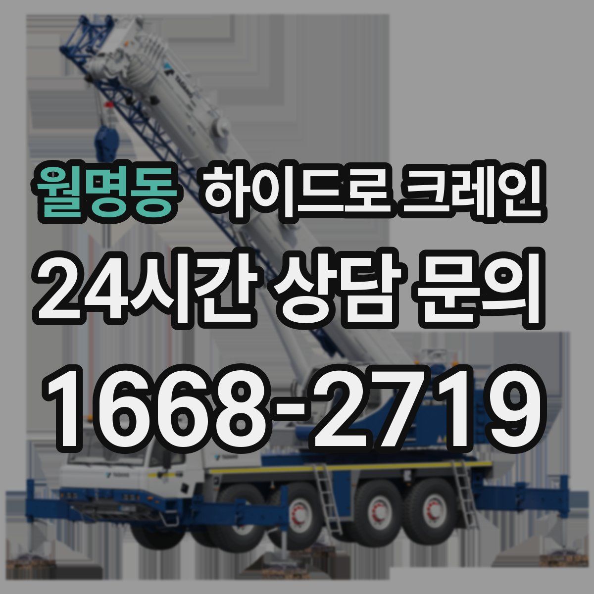 월명동 하이드로 크레인