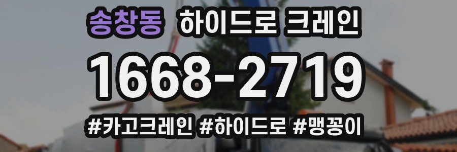 송창동 하이드로 크레인