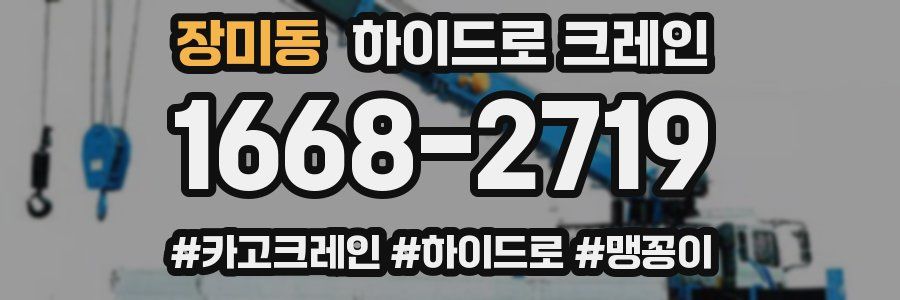 장미동 하이드로 크레인