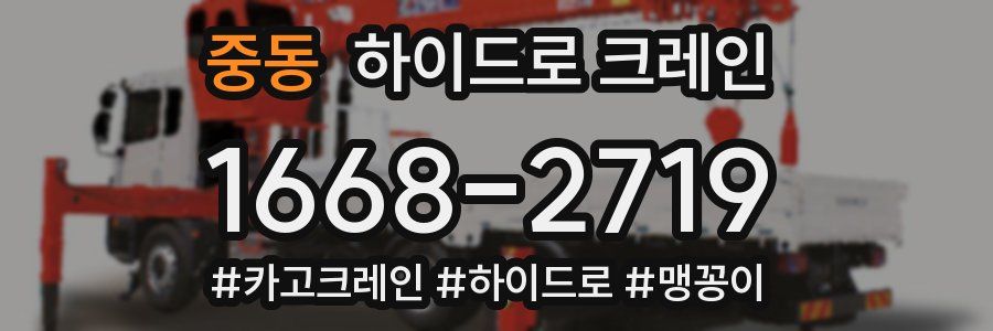 중동 하이드로 크레인