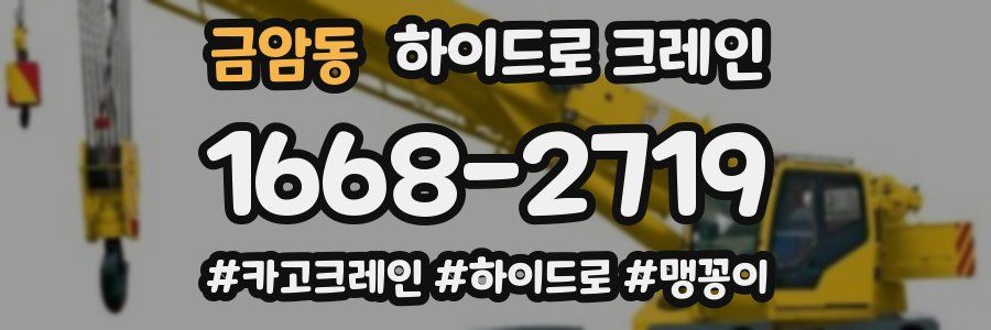 금암동 하이드로 크레인