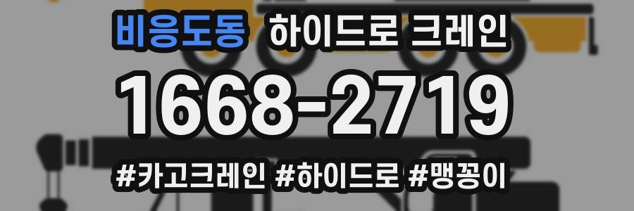 비응도동 하이드로 크레인