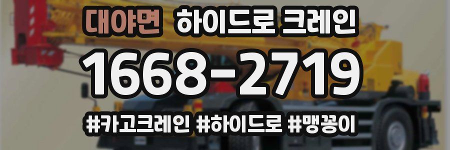 대야면 하이드로 크레인