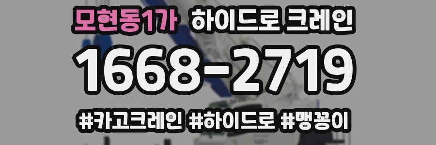 모현동1가 하이드로 크레인