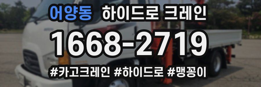 어양동 하이드로 크레인
