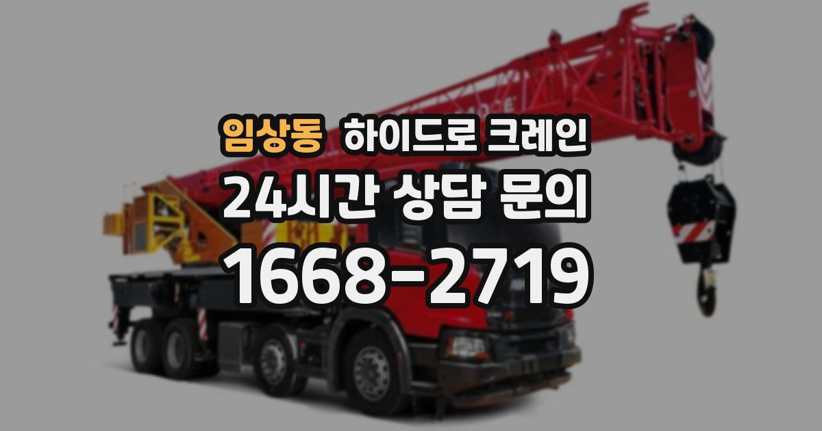 임상동 하이드로 크레인