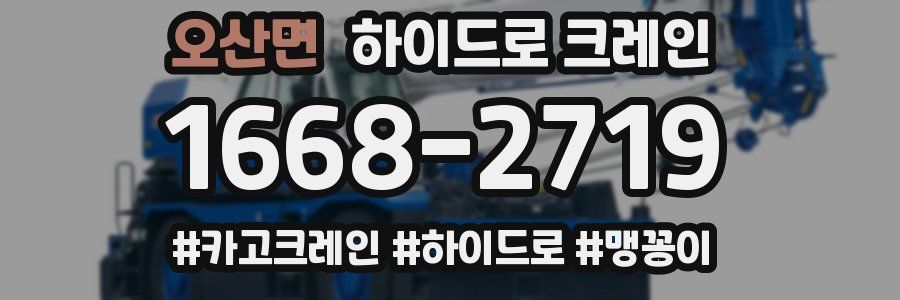 오산면 하이드로 크레인