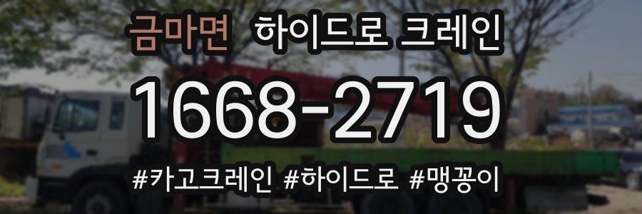 금마면 하이드로 크레인