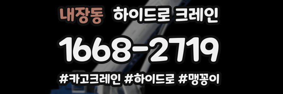 내장동 하이드로 크레인