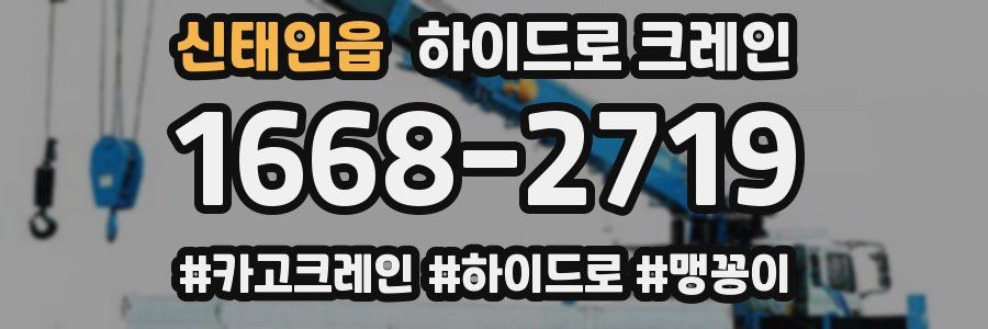 신태인읍 하이드로 크레인