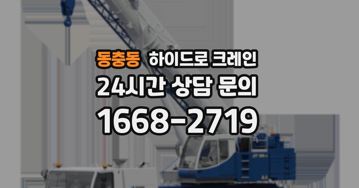 동충동 하이드로 크레인