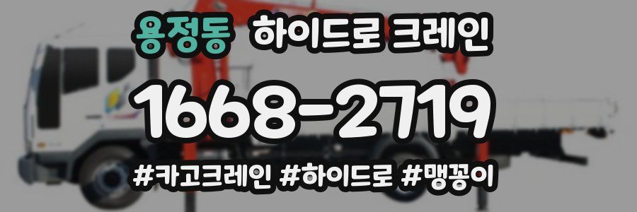 용정동 하이드로 크레인