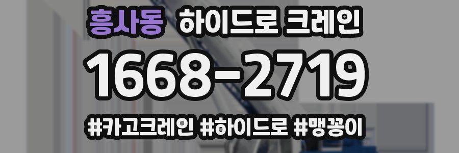 흥사동 하이드로 크레인