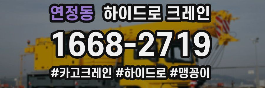 연정동 하이드로 크레인
