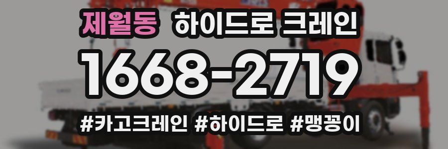 제월동 하이드로 크레인