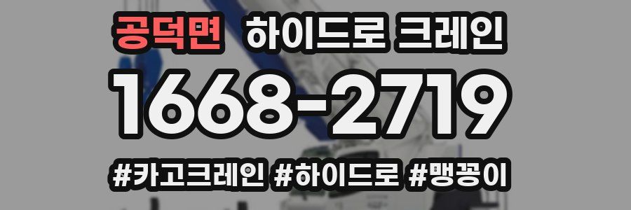 공덕면 하이드로 크레인