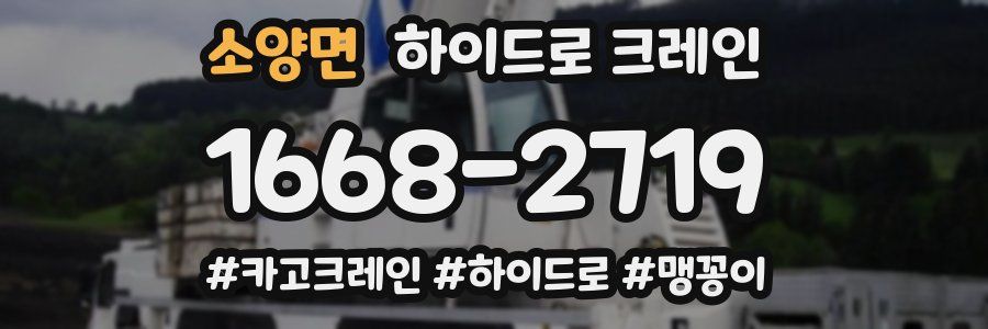 소양면 하이드로 크레인