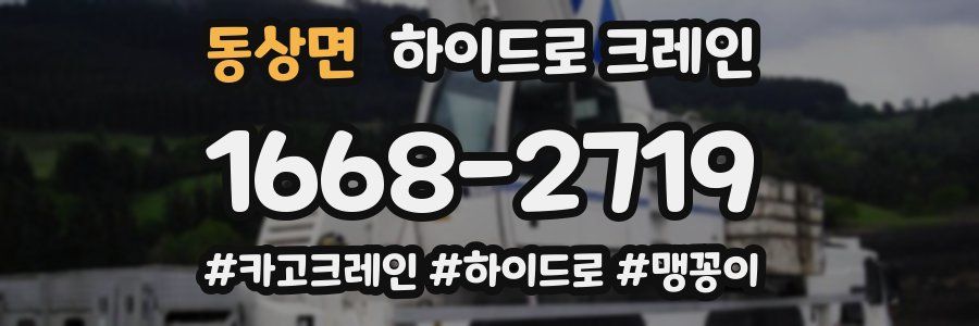 동상면 하이드로 크레인