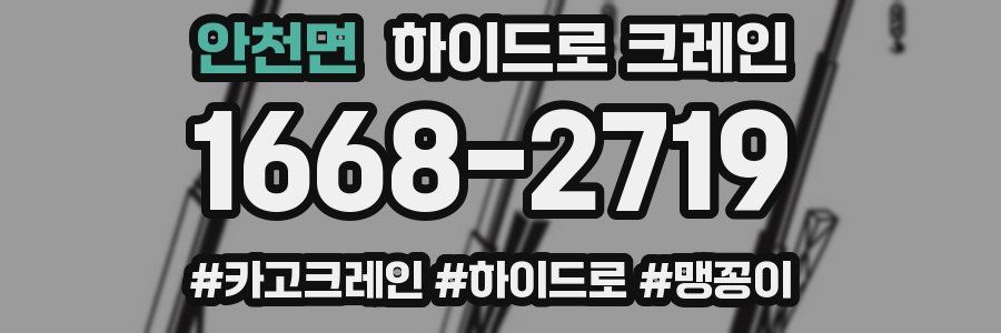 안천면 하이드로 크레인