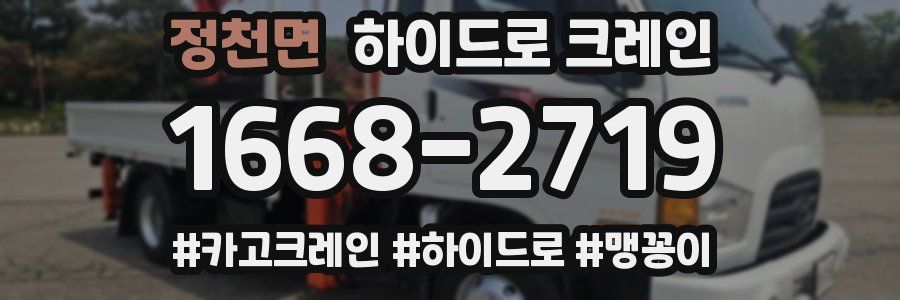 정천면 하이드로 크레인