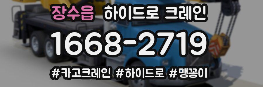 장수읍 하이드로 크레인