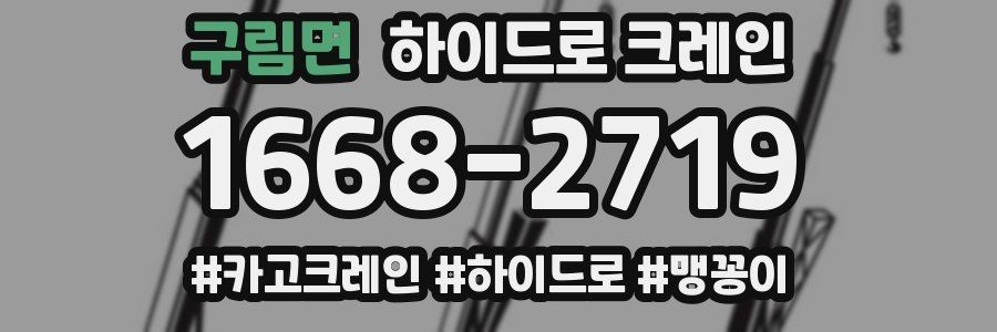 구림면 하이드로 크레인