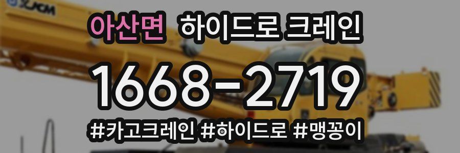 아산면 하이드로 크레인