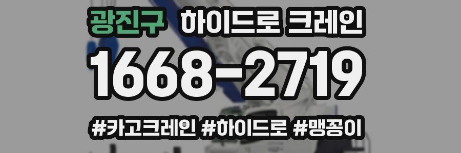 광진구 하이드로 크레인